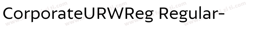 CorporateURWReg Regular字体转换